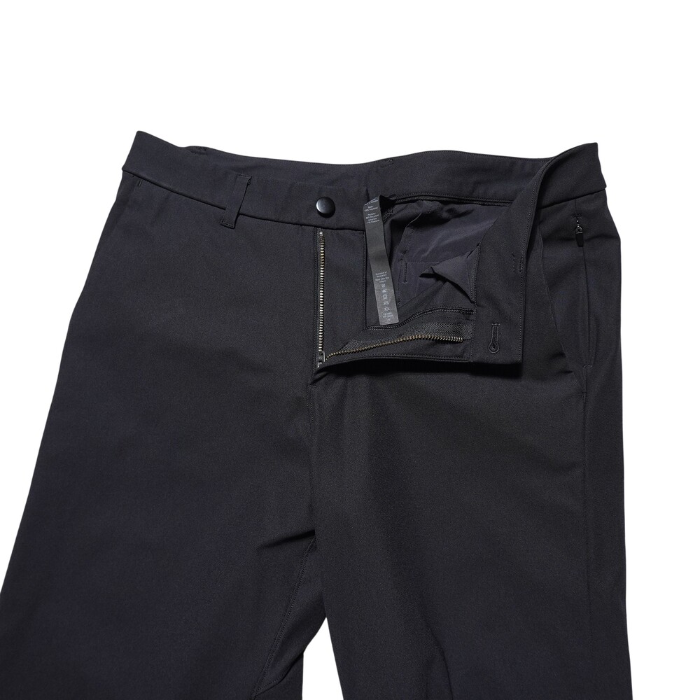 Lululemon Pants Mens 32x31 Black Woven Khakis Zip Pocket Casual Travel Business
